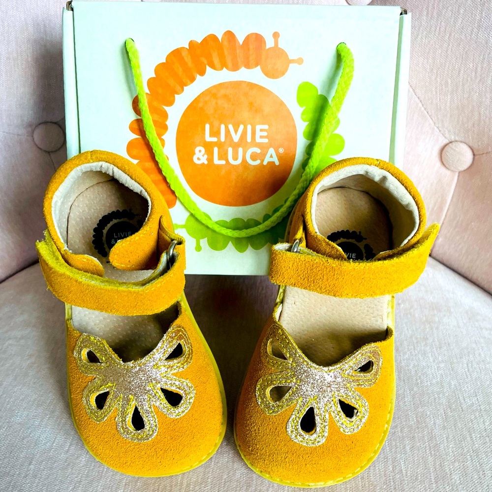 Livie & Luca Suede Petal Shoe Marigold Size 7